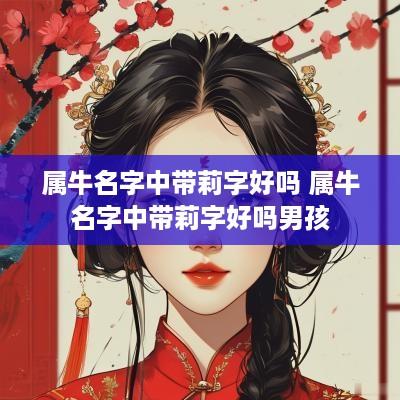 属牛名字中带莉字好吗 属牛名字中带莉字好吗男孩
