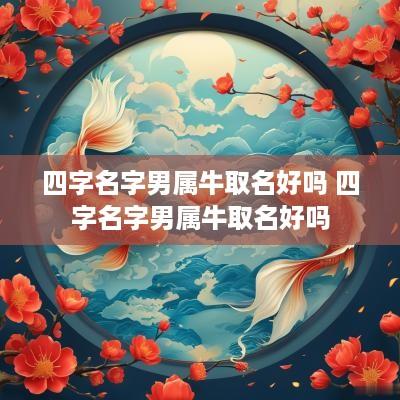 四字名字男属牛取名好吗 四字名字男属牛取名好吗