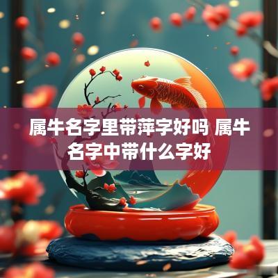 属牛名字里带萍字好吗 属牛名字中带什么字好