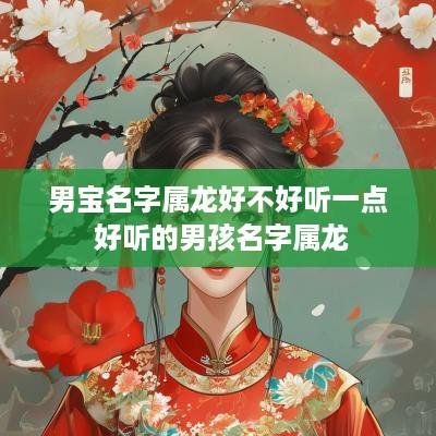 男宝名字属龙好不好听一点 好听的男孩名字属龙