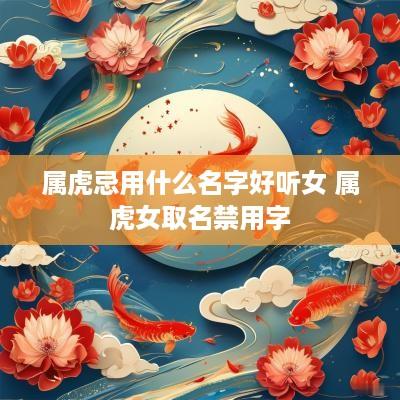属虎忌用什么名字好听女 属虎女取名禁用字