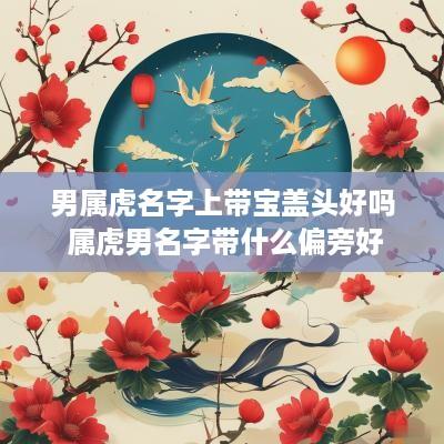男属虎名字上带宝盖头好吗 属虎男名字带什么偏旁好