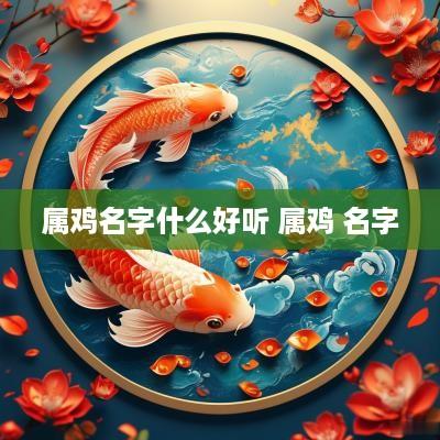 属鸡名字什么好听 属鸡 名字