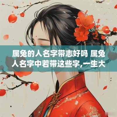 属兔的人名字带志好吗 属兔人名字中若带这些字,一生大富大贵