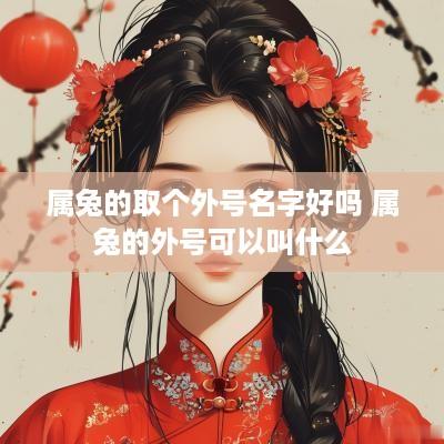 属兔的取个外号名字好吗 属兔的外号可以叫什么