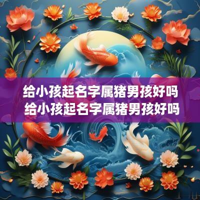 给小孩起名字属猪男孩好吗 给小孩起名字属猪男孩好吗