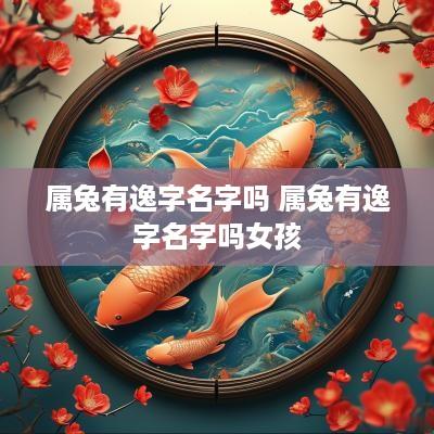 属兔有逸字名字吗 属兔有逸字名字吗女孩