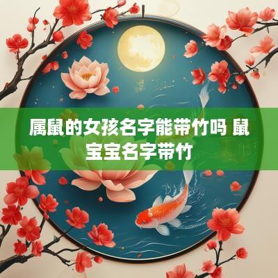 属鼠的女孩名字能带竹吗 鼠宝宝名字带竹