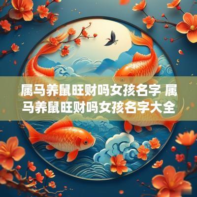 属马养鼠旺财吗女孩名字 属马养鼠旺财吗女孩名字大全