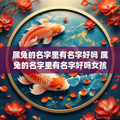属兔的名字里有名字好吗 属兔的名字里有名字好吗女孩