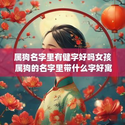 属狗名字里有健字好吗女孩 属狗的名字里带什么字好寓意