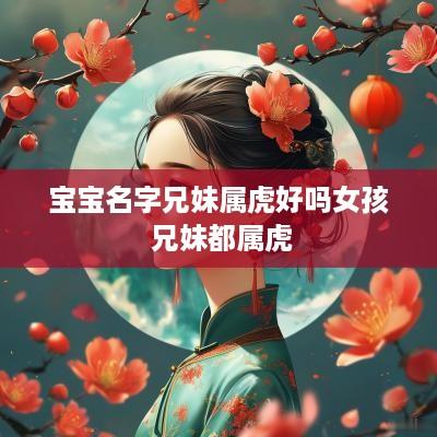 宝宝名字兄妹属虎好吗女孩 兄妹都属虎