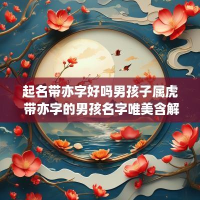 起名带亦字好吗男孩子属虎 带亦字的男孩名字唯美含解释