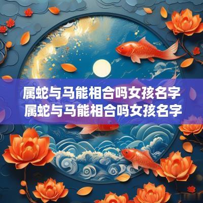 属蛇与马能相合吗女孩名字 属蛇与马能相合吗女孩名字叫什么