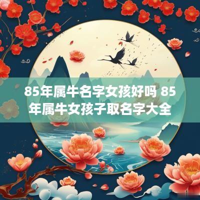 85年属牛名字女孩好吗 85年属牛女孩子取名字大全
