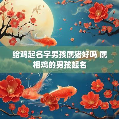 给鸡起名字男孩属猪好吗 属相鸡的男孩起名 给鸡起名字男孩属猪好吗 属相鸡的男孩起名
