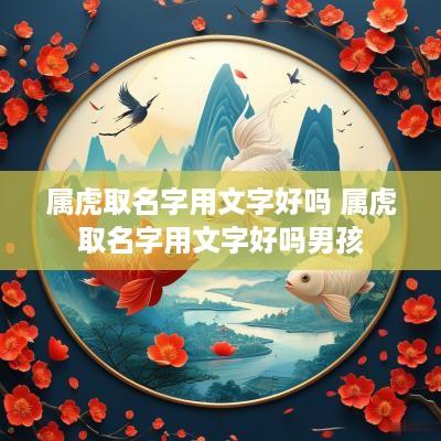 属虎取名字用文字好吗 属虎取名字用文字好吗男孩