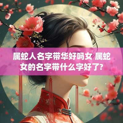 属蛇人名字带华好吗女 属蛇女的名字带什么字好了?