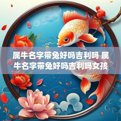 属牛名字带兔好吗吉利吗 属牛名字带兔好吗吉利吗女孩