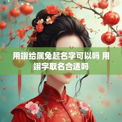 用翊给属兔起名字可以吗 用翊字取名合适吗