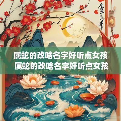 属蛇的改啥名字好听点女孩 属蛇的改啥名字好听点女孩子