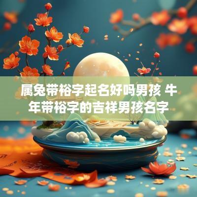 属兔带裕字起名好吗男孩 蛇年带裕字的吉祥男孩名字