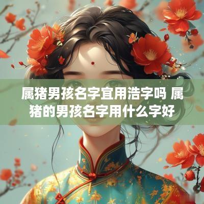属猪男孩名字宜用浩字吗 属猪的男孩名字用什么字好