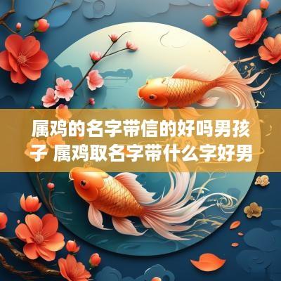 属鸡的名字带信的好吗男孩子 属鸡取名字带什么字好男孩