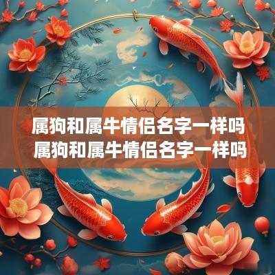 属狗和属牛情侣名字一样吗 属狗和属牛情侣名字一样吗女生