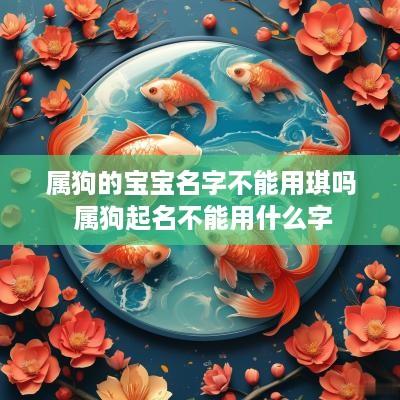 属狗的宝宝名字不能用琪吗 属狗起名不能用什么字