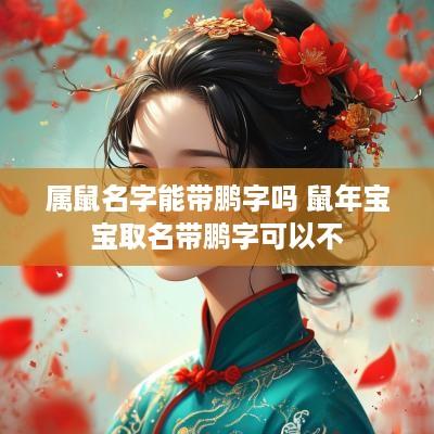 属鼠名字能带鹏字吗 蛇年宝宝取名带鹏字可以不