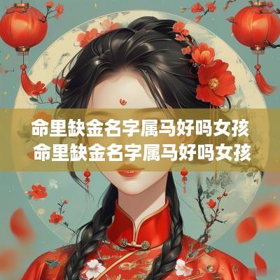 命里缺金名字属马好吗女孩 命里缺金名字属马好吗女孩子