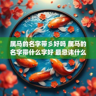 属马的名字带彡好吗 属马的名字带什么字好 最忌讳什么