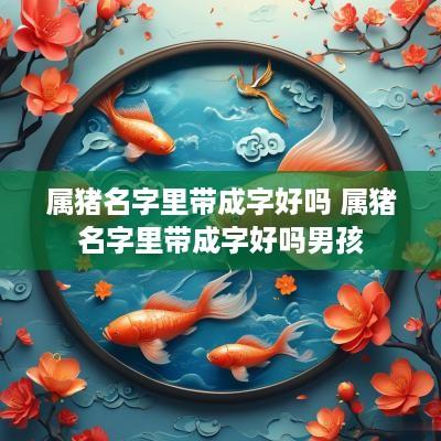 属猪名字里带成字好吗 属猪名字里带成字好吗男孩