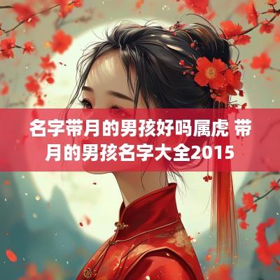 名字带月的男孩好吗属虎 带月的男孩名字大全2015