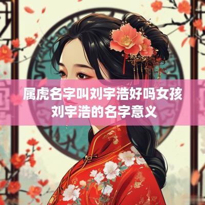 属虎名字叫刘宇浩好吗女孩 刘宇浩的名字意义