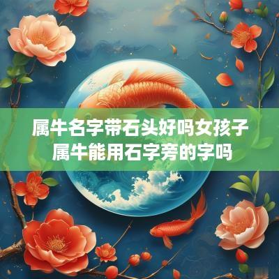 属牛名字带石头好吗女孩子 属牛能用石字旁的字吗