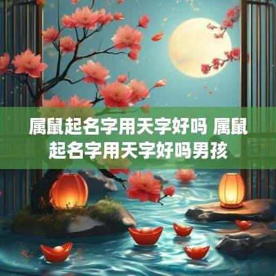 属鼠起名字用天字好吗 属鼠起名字用天字好吗男孩