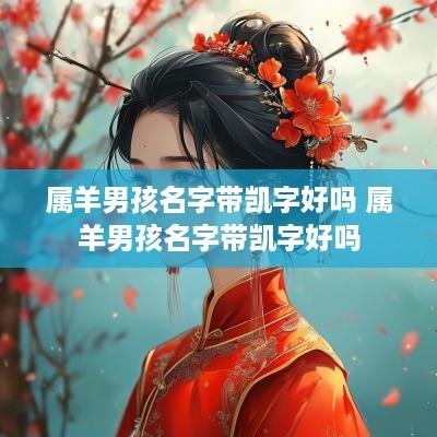 属羊男孩名字带凯字好吗 属羊男孩名字带凯字好吗