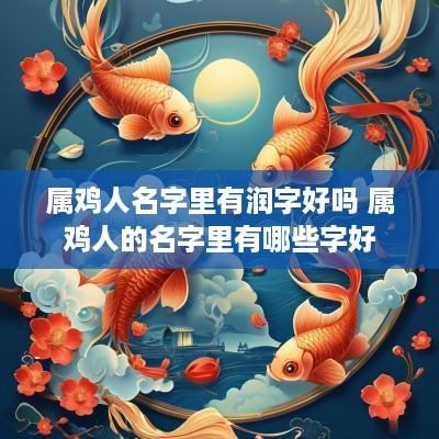 属鸡人名字里有润字好吗 属鸡人的名字里有哪些字好