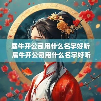 属牛开公司用什么名字好听 属牛开公司用什么名字好听女