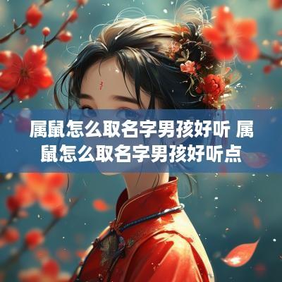 属鼠怎么取名字男孩好听 属鼠怎么取名字男孩好听点