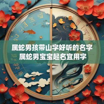 属蛇男孩带山字好听的名字 属蛇男宝宝起名宜用字