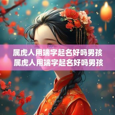 属虎人用端字起名好吗男孩 属虎人用端字起名好吗男孩子