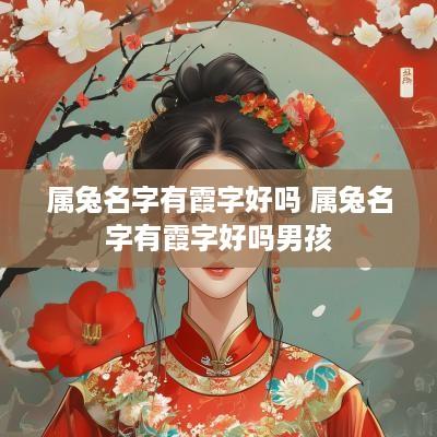 属兔名字有霞字好吗 属兔名字有霞字好吗男孩