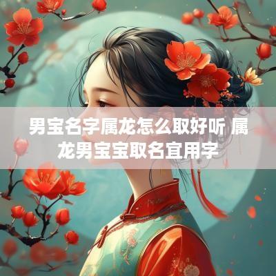 男宝名字属龙怎么取好听 属龙男宝宝取名宜用字