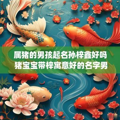 属猪的男孩起名孙梓鑫好吗 猪宝宝带梓寓意好的名字男宝