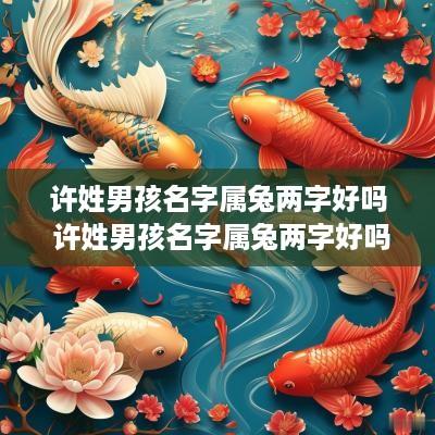 许姓男孩名字属兔两字好吗 许姓男孩名字属兔两字好吗怎么取