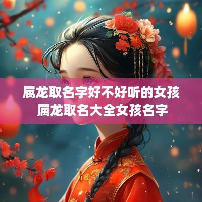 属龙取名字好不好听的女孩 属龙取名大全女孩名字