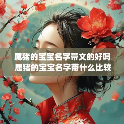 属猪的宝宝名字带文的好吗 属猪的宝宝名字带什么比较好?
